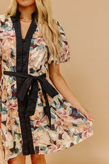 Flora In The Vines Button Down Mini Dress