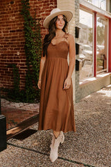 Inner Harmony Smocked Midi Dress