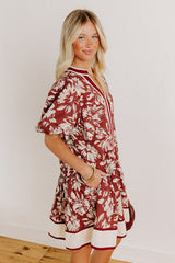 Vineyard Dream Floral Mini Dress