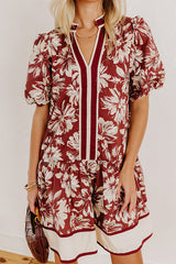 Vineyard Dream Floral Mini Dress