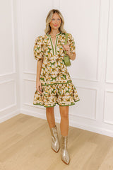 Sweet Magnolias Floral Mini Dress