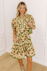 Sweet Magnolias Floral Mini Dress