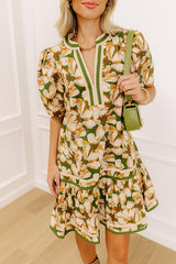 Sweet Magnolias Floral Mini Dress