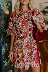 Blooming Keepsake Button Down Mini Dress