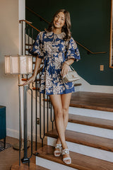 Rosewood Reverie Button Down Mini Dress