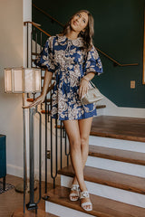 Rosewood Reverie Button Down Mini Dress