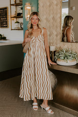 Sway To The Music Satin Midi Dress