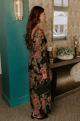 Secret Garden Floral Smocked Midi Dress