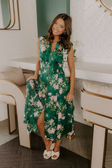 Paris Gardens Floral Midi Dress