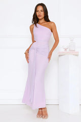 Style Capital One Shoulder Mesh Maxi Dress