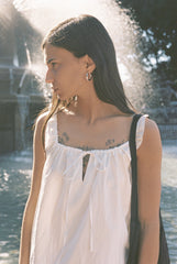 the bow dress - white