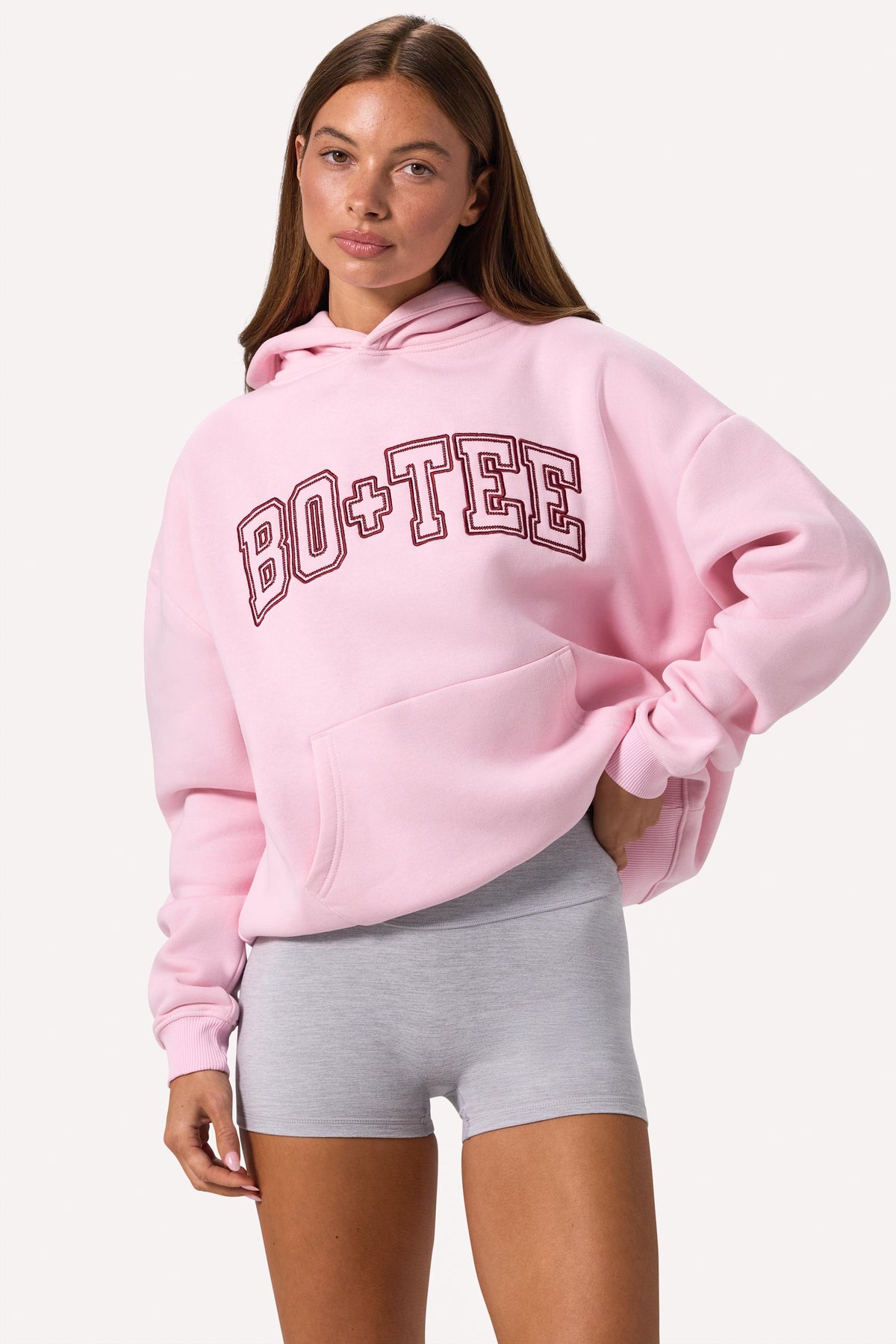 Embroidered Oversized Hoodie in Bloom