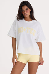 Oversized Cotton-Jersey T-Shirt in White