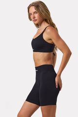 FlexiRib Biker Shorts in Black