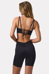FlexiRib Biker Shorts in Black