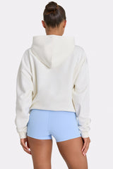 Oversized Applique Hoodie in Coconut