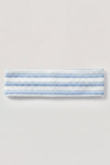 Ribbed Jersey Headband in Blue Stripe