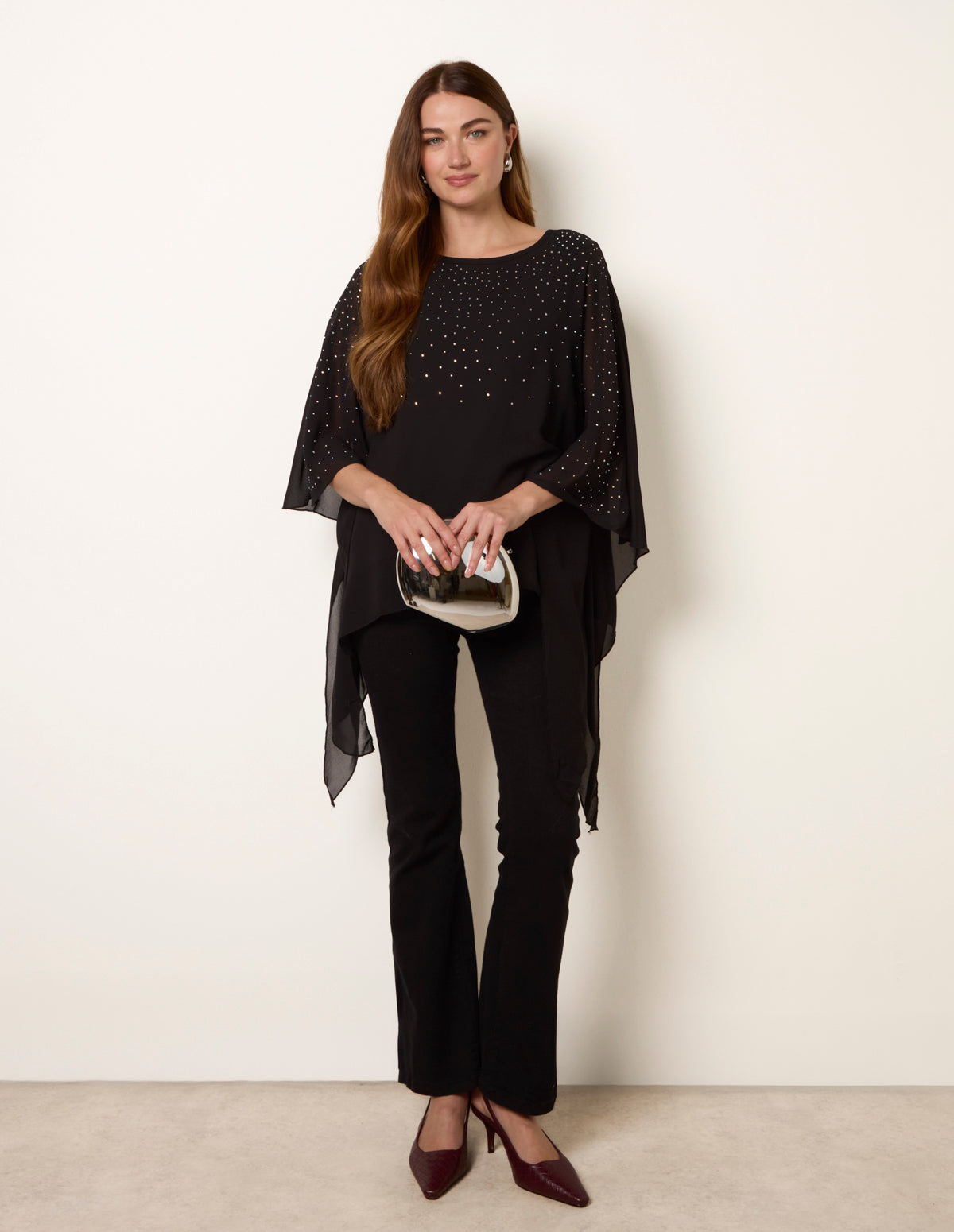 Rhinestone Tunic Top