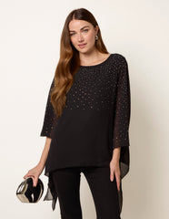 Rhinestone Tunic Top