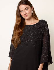 Rhinestone Tunic Top