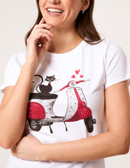 Printed Cat T-Shirt