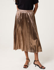 Metallic Pleated Tulle Skirt