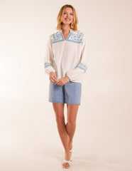 Full Sleeve Embroidered Blouse