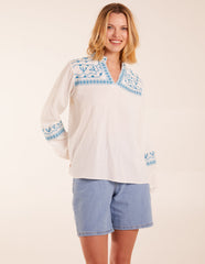 Full Sleeve Embroidered Blouse