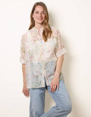 Sheer Floral Shirt