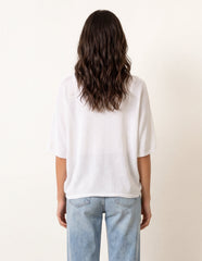 Thin Knit Button Front Boxy Cardigan