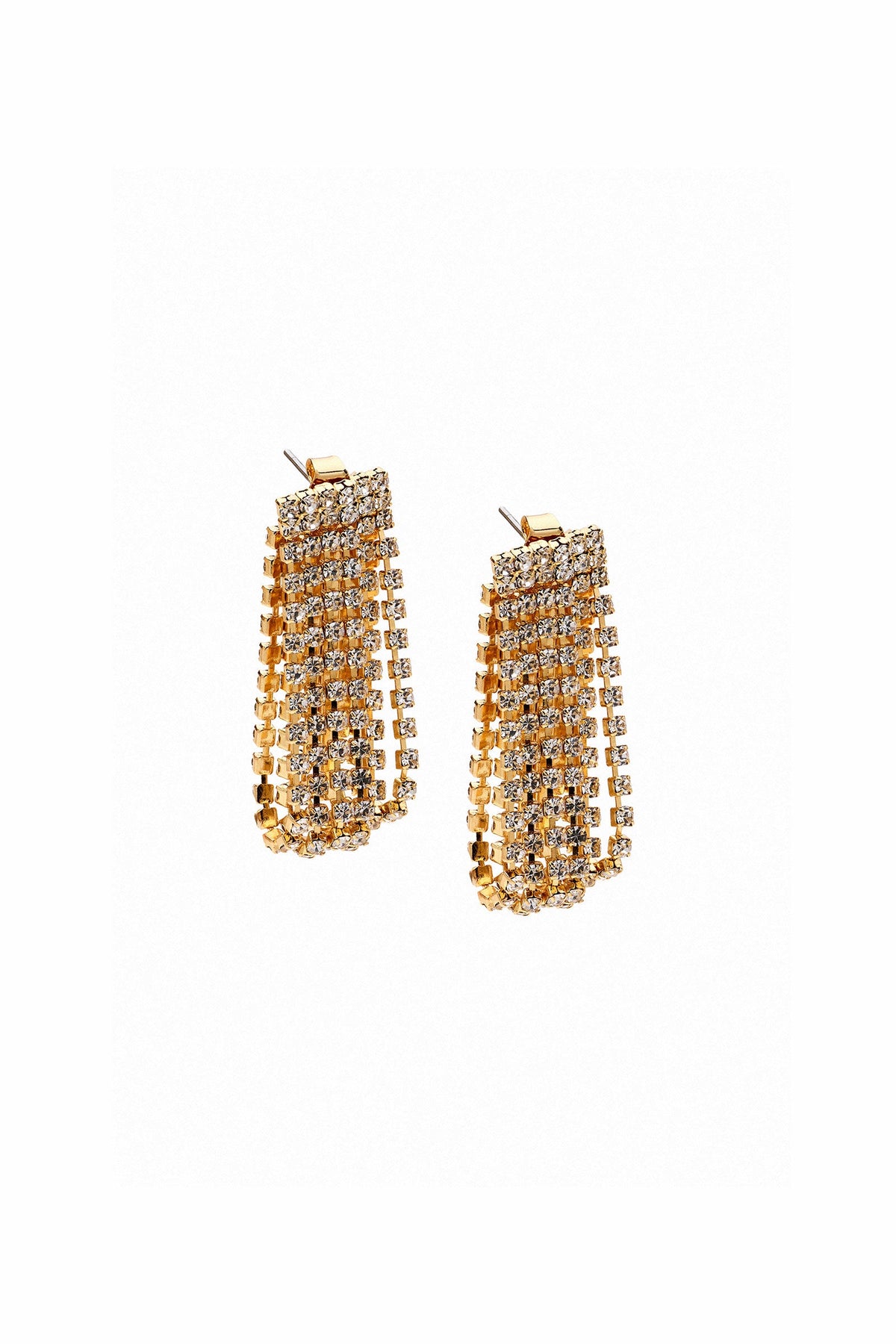 Crystal Loop Around Earrings
