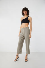 HIGH WAISTED CROPPED PANT