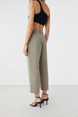 HIGH WAISTED CROPPED PANT