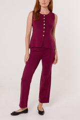 Set With Gold Button