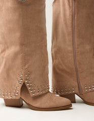 Stud Tall Cape Cowboy Boots