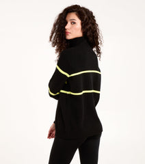 Zip Neck Logo Jumper