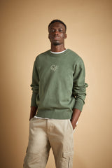 EMBROIDERED LOGO SWEATER