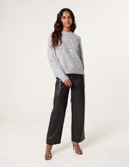 Diamond Sequin Jumper