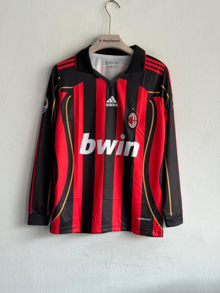 AC Milan 2006-07 Long Sleeves Home Printed Jersey