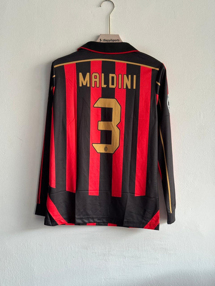 AC Milan 2006-07 Long Sleeves Home Printed Jersey