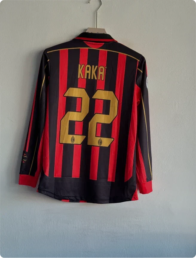 ACMILAN 2006-07 HOME KIT KAKA FULLSLEEVE POLO PRINTED PREMIUM