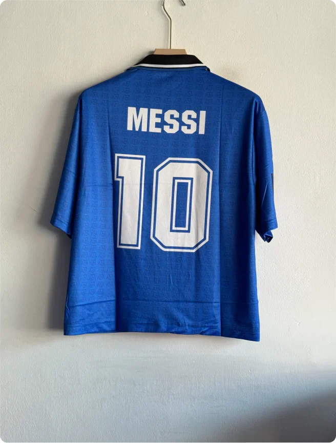 ARGENTINA 1994 AWAY KIT MESSI FIVESLEEVE POLO
