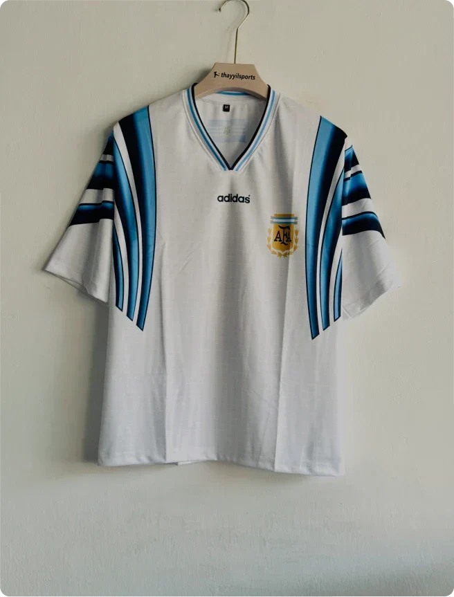 ARGENTINA 1996-97 THIRD KIT BATISTUTA FIVESLEEVE