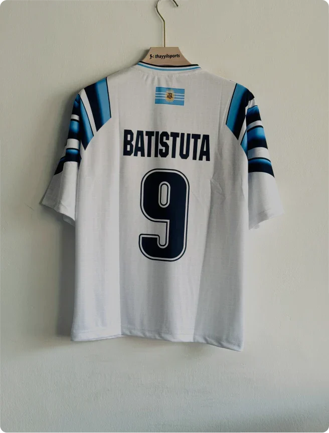 ARGENTINA 1996-97 THIRD KIT BATISTUTA FIVESLEEVE