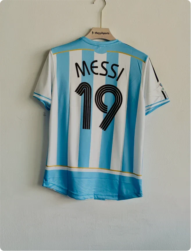 ARGENTINA 2006 HOME KIT MESSI PRINTED PREMIUM