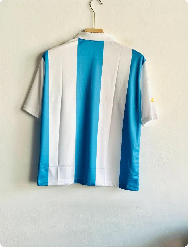 ARGENTINA VINTAGE KIT FIVESLEEVE POLO WITH ZIP