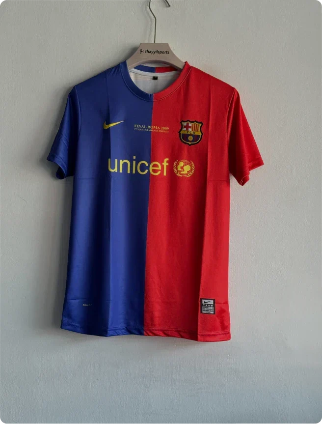 BARCELONA 2008-09 MESSI PRINTED HOME KIT
