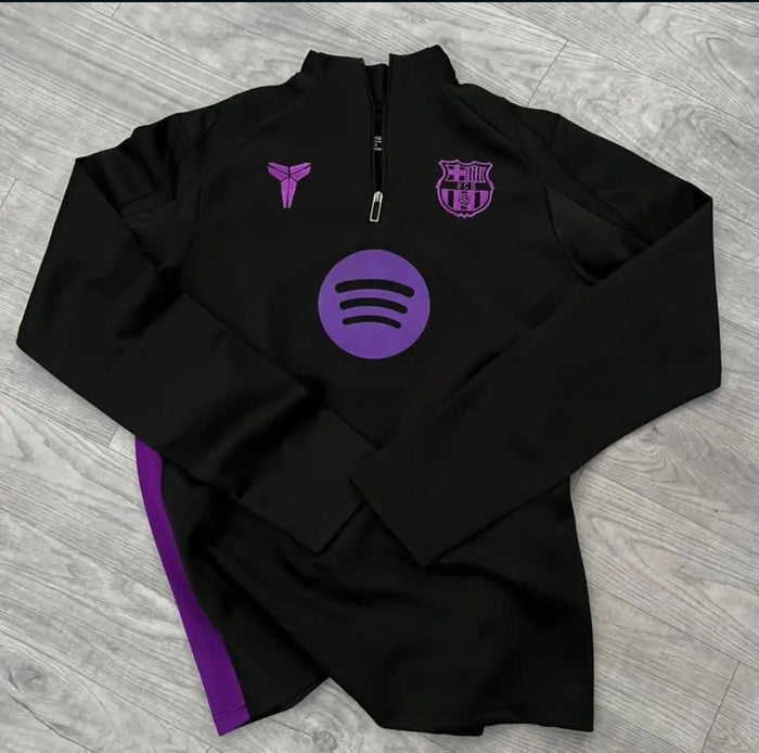 Barcelona Printed Football Club zipper