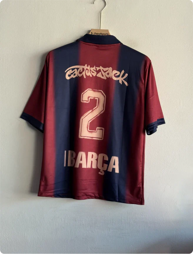 BARCELONA X TRAVIS SCOTT SPECIAL EDITION KIT FIVESLEEVE POLO PRINTED PREMIUM