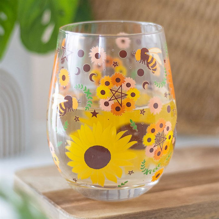 Bee Radiant Print Stemless Glass 🇬🇧